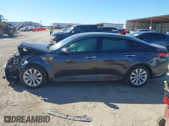 2018 Kia Optima LX with VIN 5XXGT4L3XJG244855, listed as a IAAI auction lot 41679341 with 43,230 mi miles. Bid and sale history available at carsss.com. Image 14.
