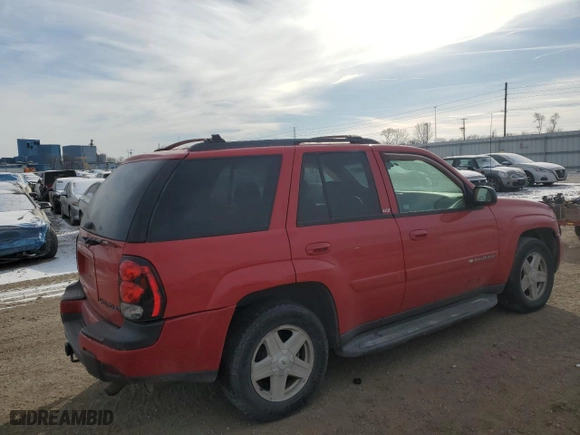 2002 Chevrolet TrailBlazer LTZ with VIN 1GNDT13SX22380989, listed as a Copart auction lot 84230634 with NaN miles and Salvage Title. Bid and sale history available at carsss.com. Image 3.