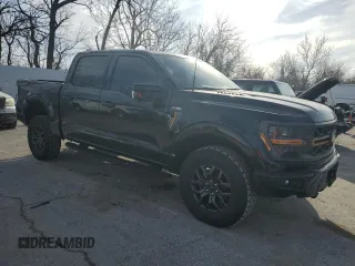 2024 Ford F-150 with VIN 1FTFW4L8XRFA68804, listed as a Copart auction lot 48222775 with 13,165 mi miles and Salvage title. Bid and sale history available at DreamBid. Image 4.