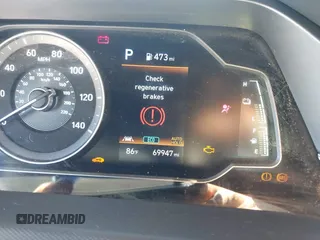 2021 Hyundai Ioniq Blue with VIN KMHC65LC8MU261689, listed as a IAAI auction lot 41857330 with 69,947 mi miles and . Bid and sale history available at DreamBid. Image 16.