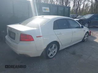 2005 Acura TL with VIN 19UUA66215A062486, listed as a IAAI auction lot 41918919 with 163,845 mi miles. Bid and sale history available at carsss.com. Image 4.