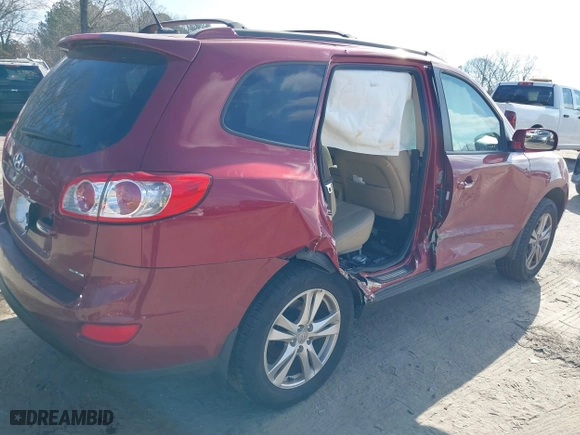 2012 Hyundai Santa Fe Limited with VIN 5XYZK3AB9CG141747, listed as a IAAI auction lot 41498091 with 159,393 mi miles. Bid and sale history available at carsss.com. Image 4.