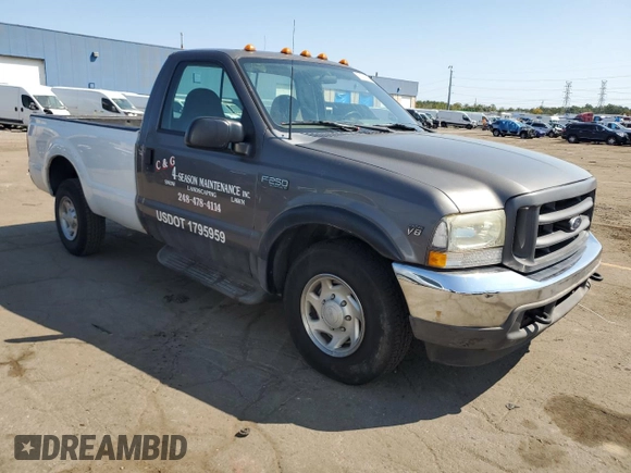2002 Ford Super Duty F-250 XL with VIN 1FTNF20L82EC05758, listed as a Copart auction lot 71558824 with 134,922 mi miles and Non Repairable. Bid and sale history available at carsss.com. Image 4.