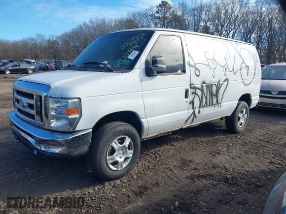 2008 Ford Econoline Cargo Commercial with VIN 1FTNE24W28DB01966, listed as a IAAI auction lot 41466557 with Not Provided miles and . Bid and sale history available at carsss.com. Image 2.
