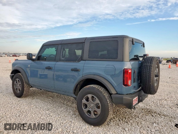 2024 Ford Bronco Big Bend with VIN 1FMDE7BH7RLB38639, listed as a Copart auction lot 57882975 with 1,519 mi miles and Salvage title. Bid and sale history available at DreamBid. Image 2.