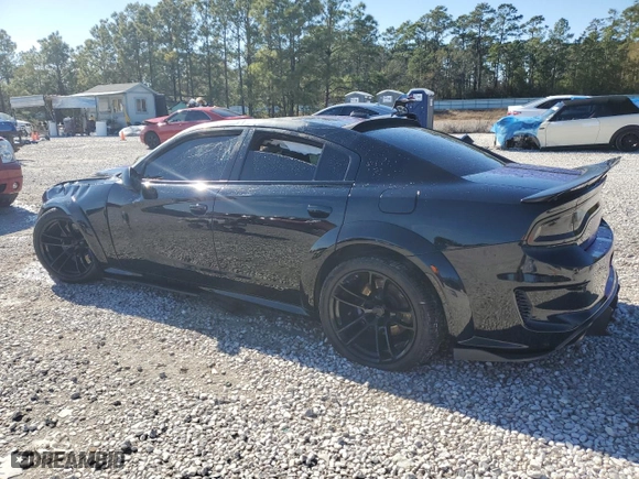 2020 Dodge Charger Scat Pack with VIN 2C3CDXGJ5LH184364, listed as a Copart auction lot 42055145 with 87,595 mi miles and Salvage Title. Bid and sale history available at carsss.com. Image 2.