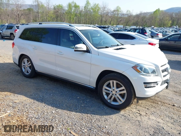 2014 Mercedes-Benz GL-Class GL 450 with VIN 4JGDF7CE5EA430524, listed as a IAAI auction lot 42020941 with 84,544 mi miles. Bid and sale history available at carsss.com. Image 1.