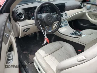 2018 Mercedes-Benz E 400 with VIN WDD1K6FB6JF062324, listed as a Copart auction lot 58595125 with 47,570 mi miles and Salvage title. Bid and sale history available at DreamBid. Image 8.