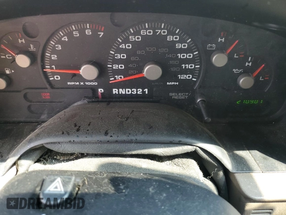 2003 Ford Explorer XLS with VIN 1FMZU72K43UB12036, listed as a Copart auction lot 61124985 with 210,901 mi miles and Salvage title. Bid and sale history available at DreamBid. Image 9.