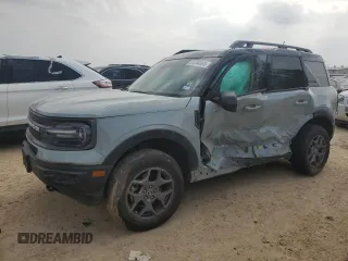 2023 Ford Bronco Sport Badlands z VIN 3FMCR9D92PRD97605, wystawiony jako Copart lot #51344565 z przebiegiem 53 013 mil mil oraz Szkoda całkowita • Salvage title. Historia ofert i sprzedaży dostępna na DreamBid. Obrazek 1.