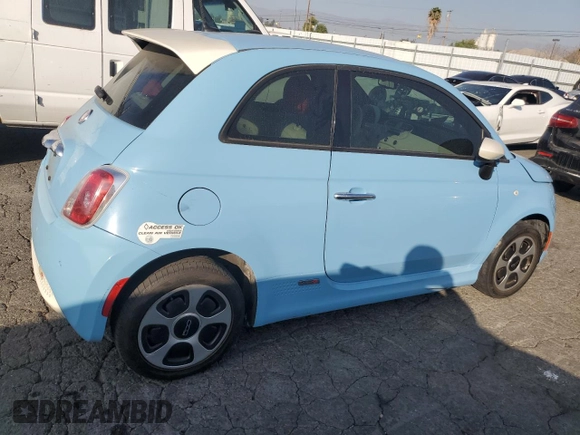 2015 FIAT 500e with VIN 3C3CFFGE7FT507347, listed as a Copart auction lot 83441424 with 70,988 mi miles and Clean Title. Bid and sale history available at carsss.com. Image 3.