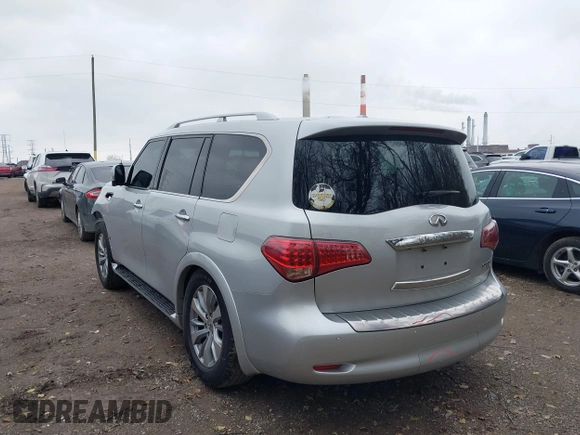 2016 Infiniti QX80 with VIN JN8AZ2NE0G9120708, listed as a IAAI auction lot 40991139 with 129,534 mi miles and . Bid and sale history available at DreamBid. Image 3.