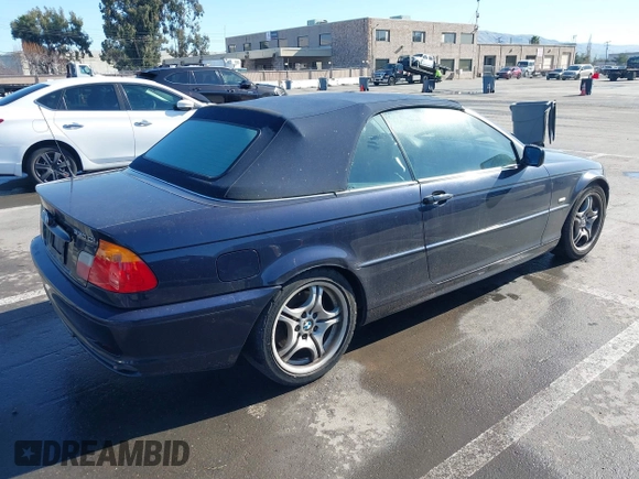 2001 BMW 3 Series 330Ci with VIN WBABS53451JU83279, listed as a IAAI auction lot 41495682 with 238,649 mi miles. Bid and sale history available at carsss.com. Image 4.