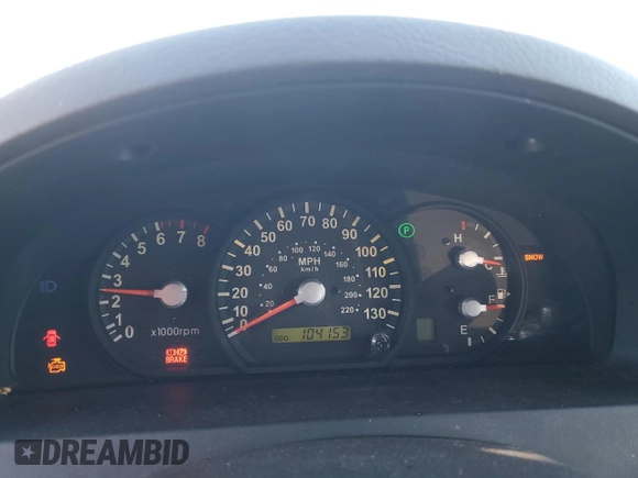 2005 Kia Sorento LX with VIN KNDJD733X55410306, listed as a Copart auction lot 45815005 with 104,153 mi miles and Salvage Title. Bid and sale history available at DreamBid. Image 9.