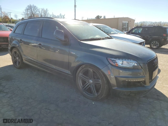 2012 Audi Q7 3.0T S line with VIN WA1DGAFEXCD010418, listed as a Copart auction lot 81301544 with 192,297 mi miles and Clean Title. Bid and sale history available at carsss.com. Image 4.