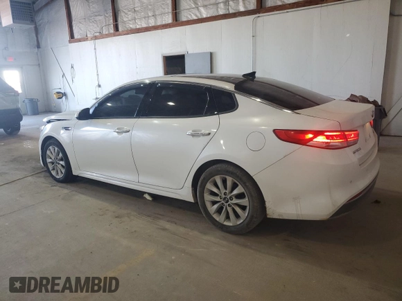 2016 Kia Optima EX with VIN 5XXGU4L38GG108407, listed as a Copart auction lot 51946745 with 217,716 mi miles and Salvage Title. Bid and sale history available at carsss.com. Image 2.