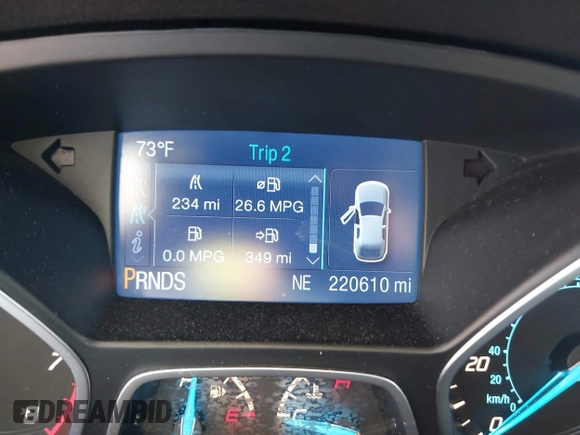 2015 Ford Escape S with VIN 1FMCU0F78FUA52768, listed as a IAAI auction lot 42146853 with 220,610 mi miles and . Bid and sale history available at DreamBid. Image 7.