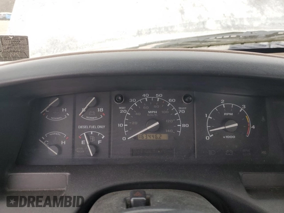 1994 Ford F-250 with VIN 1FTHX25M1RKA94137, listed as a Copart auction lot 47474555 with 163,446 mi miles and Clean Title. Bid and sale history available at DreamBid. Image 9.