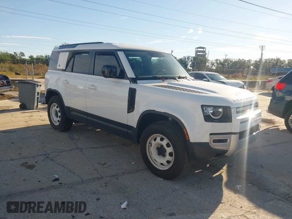 2023 Land Rover Defender z VIN SALEK7EX7P2149611, wystawiony jako IAAI lot #41238040 z przebiegiem 25 022 mil mil oraz . Historia ofert i sprzedaży dostępna na DreamBid. Obrazek 1.