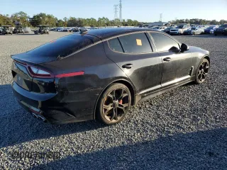 2019 Kia Stinger GT1 with VIN KNAE45LCXK6051385, listed as a Copart auction lot 76497764 with 78,129 mi miles and Non Repairable. Bid and sale history available at DreamBid. Image 3.