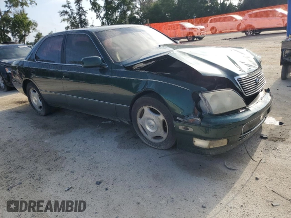 2000 Lexus LS 400 with VIN JT8BH28F9Y0171927, listed as a Copart auction lot 53521515 with 357,481 mi miles and Salvage Title. Bid and sale history available at carsss.com. Image 4.