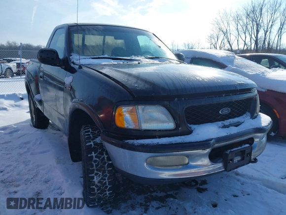1997 Ford F-150 XL with VIN 1FTDF08W5VKD47103, listed as a IAAI auction lot 41345739 with 209,732 mi miles. Bid and sale history available at carsss.com. Image 1.
