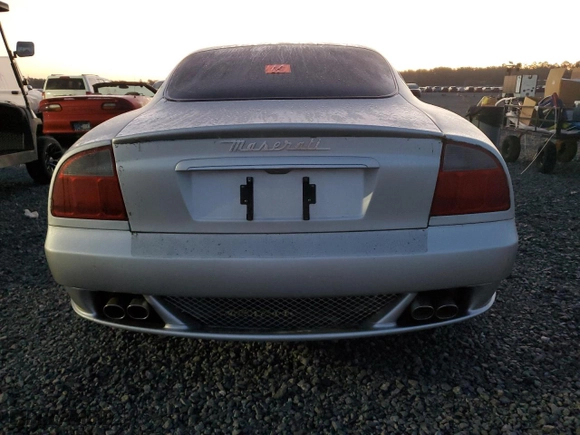 2006 Maserati GranSport with VIN ZAMEC38A860021727, listed as a Copart auction lot 74946334 with NaN miles and Salvage Title. Bid and sale history available at carsss.com. Image 6.