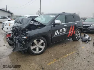 2014 Jeep Grand Cherokee Overland with VIN 1C4RJFCG0EC448860, listed as a Copart auction lot 42610135 with 0 mi miles and Salvage Title. Bid and sale history available at carsss.com. Image 1.