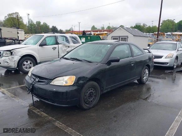 2001 Honda Civic EX with VIN 1HGEM22971L036545, listed as a IAAI auction lot 41978213 with 328,927 mi miles. Bid and sale history available at carsss.com. Image 2.