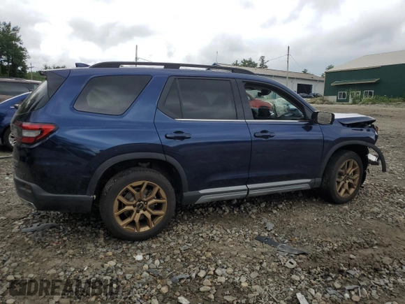 2024 Honda Pilot Touring with VIN 5FNYG1H77RB003790, listed as a Copart auction lot 64574764 with 0 mi miles and Salvage Title. Bid and sale history available at carsss.com. Image 3.