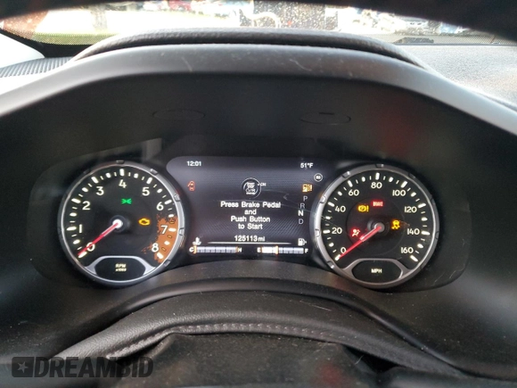 2016 Jeep Renegade Trailhawk with VIN ZACCJBCT9GPC70330, listed as a Copart auction lot 52934805 with 125,113 mi miles and Salvage title. Bid and sale history available at DreamBid. Image 9.