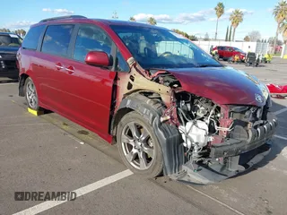 2017 Toyota Sienna SE with VIN 5TDXZ3DC0HS869765, listed as a IAAI auction lot 41702791 with 214,617 mi miles and . Bid and sale history available at DreamBid. Image 1.