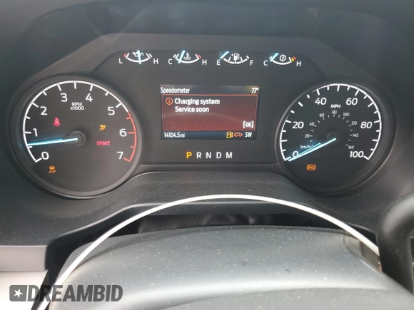 2024 Ford F-250 XL with VIN 1FT7W2AA2RED74951, listed as a Copart auction lot 48053505 with 14,104 mi miles and Salvage title. Bid and sale history available at DreamBid. Image 9.