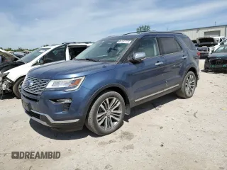 2018 Ford Explorer Platinum с VIN 1FM5K8HT3JGB02703, выставлен на аукционе Copart как лот 57091735 с пробегом 90 921 миль миль и Списание • Salvage title. История ставок и продаж доступна на DreamBid. Изображение 1.