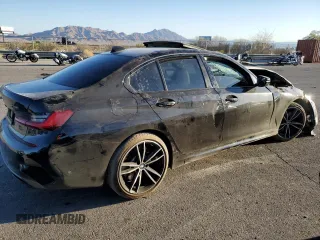 2021 BMW 3 Series M340i xDrive with VIN 3MW5U9J0XM8B49022, listed as a Copart auction lot 76096624 with 0 mi miles and Salvage Title. Bid and sale history available at carsss.com. Image 3.