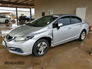 2013 Honda Civic LX z VIN 19XFB2F55DE204907, wystawiony jako Copart lot #51319755 z przebiegiem 116 544 mil mil oraz Szkoda całkowita • Salvage title. Historia ofert i sprzedaży dostępna na DreamBid. Obrazek 1.