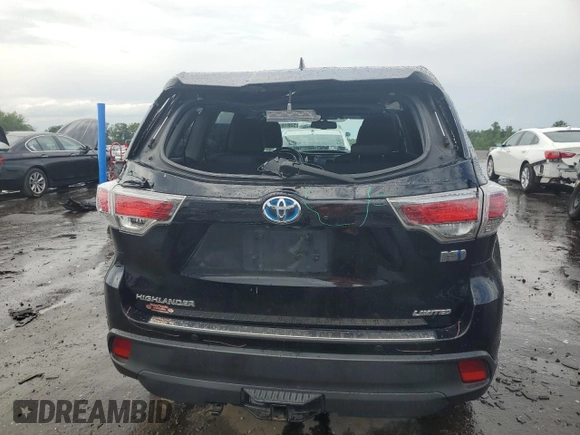 2014 Toyota Highlander Limited with VIN 5TDDCRFH7ES006134, listed as a Copart auction lot 58815715 with 182,286 mi miles and Clean title. Bid and sale history available at DreamBid. Image 6.