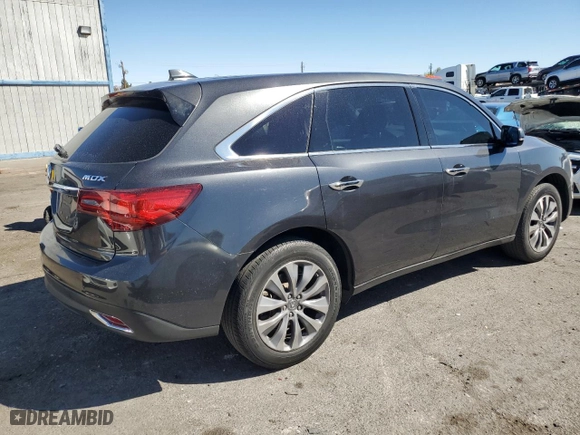 2014 Acura MDX Tech Pkg with VIN 5FRYD3H49EB005026, listed as a Copart auction lot 50574725 with 122,881 mi miles and Salvage Title. Bid and sale history available at carsss.com. Image 3.