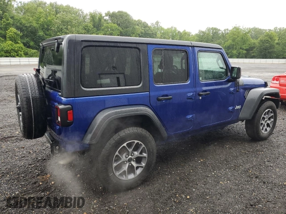 2018 Jeep Wrangler Unlimited Sport with VIN 1C4HJXDG3JW292810, listed as a Copart auction lot 57672705 with 106,378 mi miles and Salvage title. Bid and sale history available at DreamBid. Image 3.