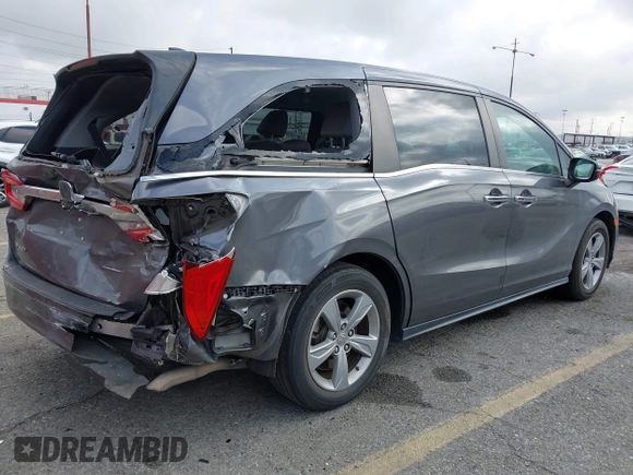 2019 Honda Odyssey EX with VIN 5FNRL6H56KB069085, listed as a IAAI auction lot 41923928 with 96,331 mi miles. Bid and sale history available at carsss.com. Image 4.