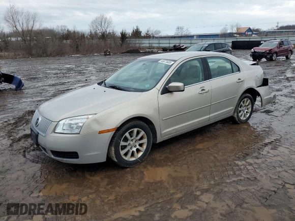 2009 Mercury Milan with VIN 3MEHM07Z09R600752, listed as a Copart auction lot 46673485 with 83,166 mi miles and Salvage title. Bid and sale history available at DreamBid. Image 1.