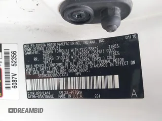 2011 Toyota Sienna XLE AAS with VIN 5TDYK3DC8BS003313, listed as a IAAI auction lot 41830631 with 214,514 mi miles and . Bid and sale history available at DreamBid. Image 9.