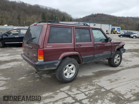 2000 Jeep Cherokee z VIN 1J4FF48S0YL254270, wystawiony jako Copart lot #52589415 z przebiegiem 166 860 mil mil oraz Szkoda całkowita • Salvage title. Historia ofert i sprzedaży dostępna na DreamBid. Obrazek 3.