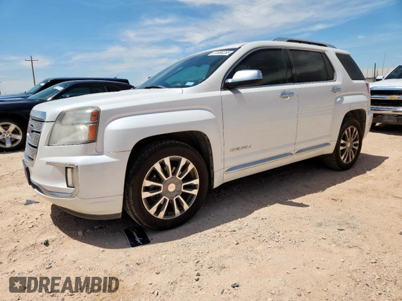 2016 GMC Terrain Denali with VIN 2GKFLRE38G6297159, listed as a Copart auction lot 61888255 with 135,528 mi miles and Clean title. Bid and sale history available at DreamBid. Image 1.