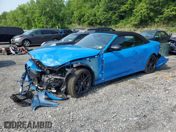 2023 BMW 4 Series 430i xDrive with VIN WBA43AT01PCM32225, listed as a Copart auction lot 60509935 with 25,769 mi miles and Salvage title. Bid and sale history available at DreamBid. Image 1.
