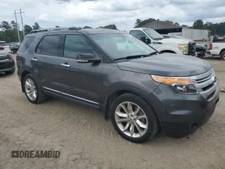 2015 Ford Explorer XLT with VIN 1FM5K7D84FGA99801, listed as a Copart auction lot 54757755 with 120,428 mi miles and Salvage Title. Bid and sale history available at DreamBid. Image 4.