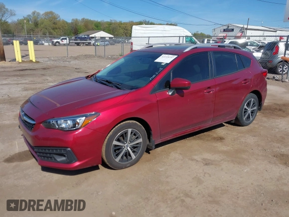 2022 Subaru Impreza Premium with VIN 4S3GTAD63N3727519, listed as a IAAI auction lot 42233237 with 66,134 mi miles and . Bid and sale history available at DreamBid. Image 2.