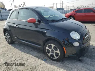 2013 FIAT 500e with VIN 3C3CFFGE9DT740322, listed as a Copart auction lot 42872445 with 45,613 mi miles and Salvage Title. Bid and sale history available at carsss.com. Image 4.