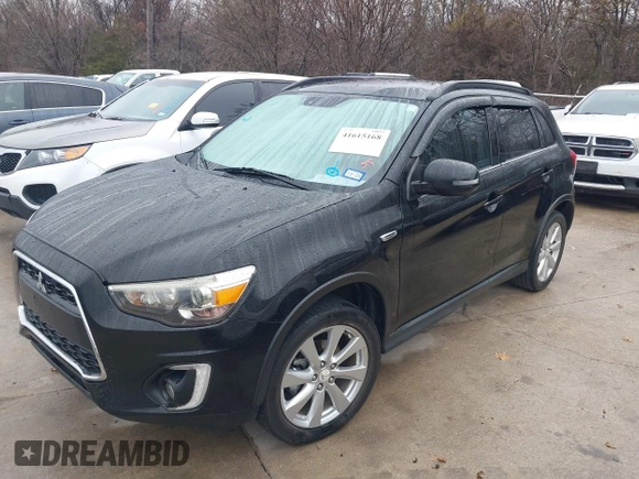 2015 Mitsubishi Outlander Sport 2.4 GT with VIN 4A4AP4AW3FE047229, listed as a IAAI auction lot 41615168 with 149,961 mi miles. Bid and sale history available at carsss.com. Image 2.