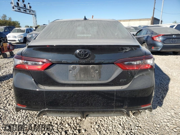 2023 Toyota Camry SE with VIN 4T1G11AK1PU816067, listed as a Copart auction lot 74574154 with 21,372 mi miles and Salvage Title. Bid and sale history available at carsss.com. Image 6.